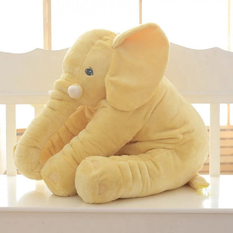 Bebyra Soft Elephant Plush Toy Pillow – Cute Baby Sleep Companion & Decorative Short Plush Cushion