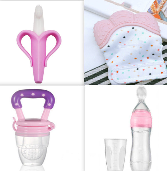 Bebyra Baby Spoon Bottle Feeder – 120ml Food-Grade Silicone Squeeze Feeder for Semi-Liquid Foods & Easy Feeding