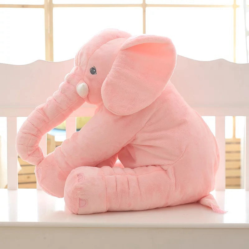Bebyra Soft Elephant Plush Toy Pillow – Cute Baby Sleep Companion & Decorative Short Plush Cushion