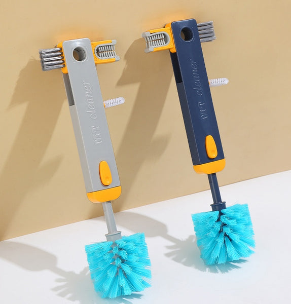 Bebyra 4-in-1 Bottle Gap Cleaner Brush – Multifunctional Silicone Cup & Bottle Cleaning Tool, U-Shaped Mini Kitchen Gadget