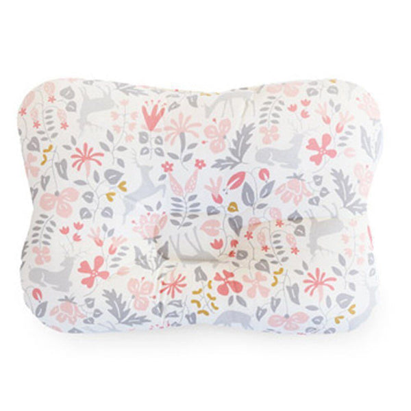 Bebyra Baby Anti-Deviation Head Pillow – Pure Cotton Shaped Square Pillow for Infant Head Support & Flat Head Prevention