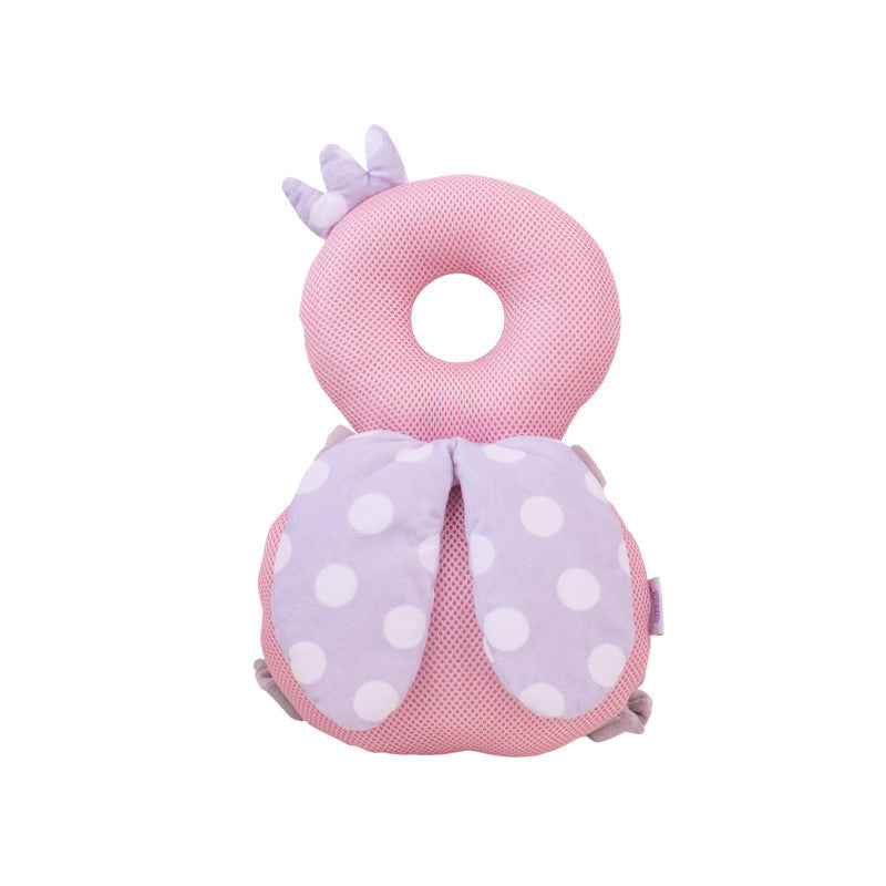 Bebyra Baby Anti-Fall Pillow Protection Pad – PP Cotton Safety Cushion with Traction Rope for Infants 5+ Months