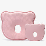 Bebyra Anti-Head Baby Pillow – Cotton Cartoon Bear Styling Pillow for 0–1 Year Olds, Flat Head Prevention