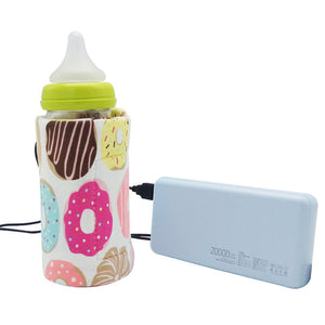 Bebyra USB Milk & Water Warmer – Portable Baby Bottle Heater, Travel Stroller Insulated Bag & Food Warmer Cover
