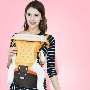 Bebyra Baby Carrier Waist Stool – Double Shoulder Strap Ergonomic Infant Carrier for Comfort & Support