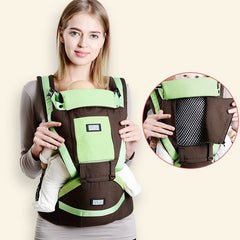 Bebyra Baby Carrier Waist Stool – Double Shoulder Strap Ergonomic Infant Carrier for Comfort & Support