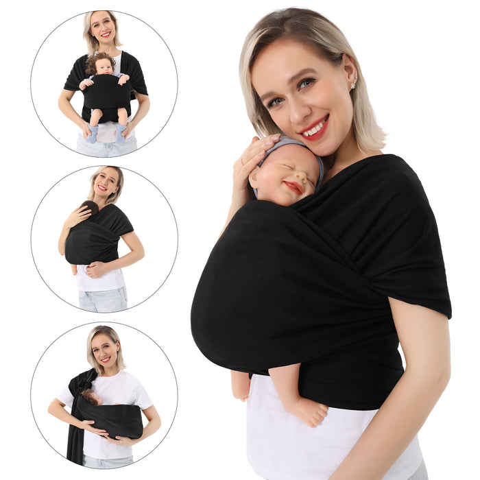 Bebyra Baby Carrier Front Wrap Scarf – Multi-Functional Front & Back Polyester Baby Carrier for Newborns