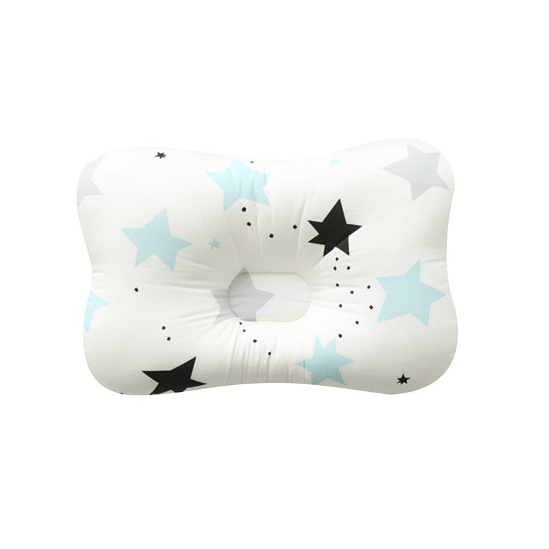 Bebyra Baby Anti-Deviation Head Pillow – Pure Cotton Shaped Square Pillow for Infant Head Support & Flat Head Prevention