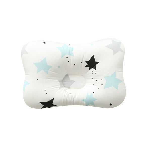 Bebyra Baby Anti-Deviation Head Pillow – Pure Cotton Shaped Square Pillow for Infant Head Support & Flat Head Prevention