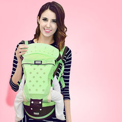 Bebyra Baby Carrier Waist Stool – Double Shoulder Strap Ergonomic Infant Carrier for Comfort & Support