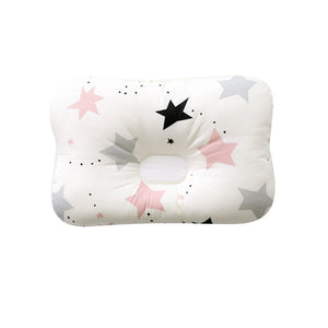 Bebyra Baby Anti-Deviation Head Pillow – Pure Cotton Shaped Square Pillow for Infant Head Support & Flat Head Prevention