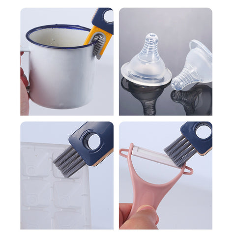 Bebyra 4-in-1 Bottle Gap Cleaner Brush – Multifunctional Silicone Cup & Bottle Cleaning Tool, U-Shaped Mini Kitchen Gadget