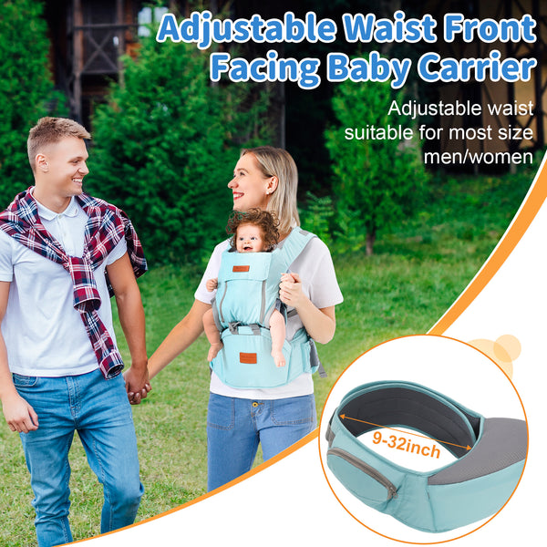 Bebyra Multi-Functional Baby Waist Stool – Dual-Purpose Front & Back Baby Carrier, Ergonomic Polyester Infant Hip Seat