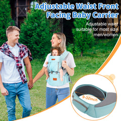 Bebyra Multi-Functional Baby Waist Stool – Dual-Purpose Front & Back Baby Carrier, Ergonomic Polyester Infant Hip Seat
