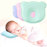 Bebyra Anti-Head Baby Pillow – Cotton Cartoon Bear Styling Pillow for 0–1 Year Olds, Flat Head Prevention