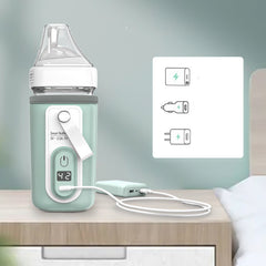 Bebyra Baby Bottle Insulation Cover – Portable USB Milk Warmer with Constant Temperature & Night Feeding Support