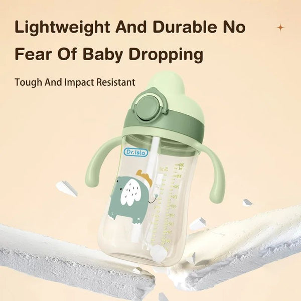 Bebyra Portable Baby Water Bottle 300ml – BPA-Free Plastic, Lightweight, Spill-Proof, Travel-Friendly Cup for Toddlers