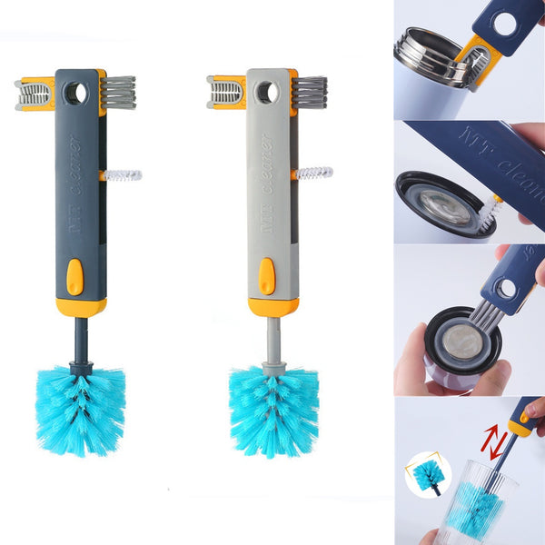 Bebyra 4-in-1 Bottle Gap Cleaner Brush – Multifunctional Silicone Cup & Bottle Cleaning Tool, U-Shaped Mini Kitchen Gadget