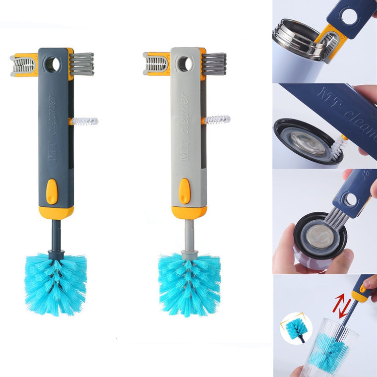 Bebyra 4-in-1 Bottle Gap Cleaner Brush – Multifunctional Silicone Cup & Bottle Cleaning Tool, U-Shaped Mini Kitchen Gadget