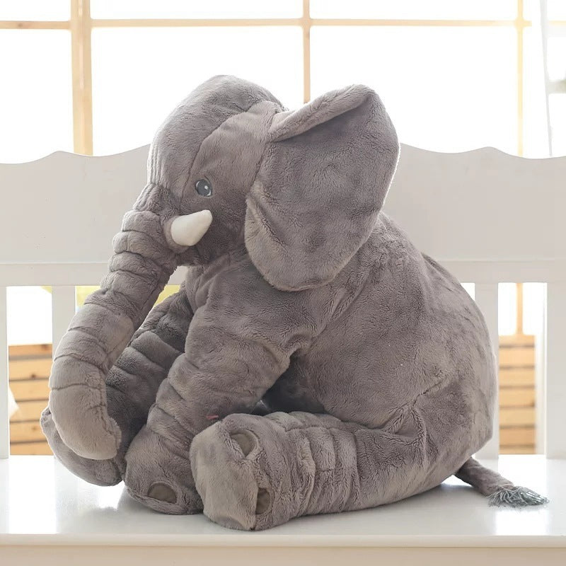 Bebyra Soft Elephant Plush Toy Pillow – Cute Baby Sleep Companion & Decorative Short Plush Cushion
