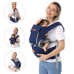 Bebyra Multi-Functional Baby Waist Stool – Dual-Purpose Front & Back Baby Carrier, Ergonomic Polyester Infant Hip Seat