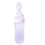 Bebyra Baby Spoon Bottle Feeder – 120ml Food-Grade Silicone Squeeze Feeder for Semi-Liquid Foods & Easy Feeding