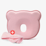 Bebyra Anti-Head Baby Pillow – Cotton Cartoon Bear Styling Pillow for 0–1 Year Olds, Flat Head Prevention
