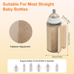 Bebyra Portable Baby Bottle Warmer with Night Light – 6 Heating Levels, USB Rechargeable Milk & Formula Warmer for Travel
