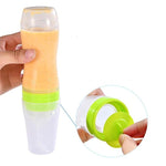 Bebyra Baby Spoon Bottle Feeder – 120ml Food-Grade Silicone Squeeze Feeder for Semi-Liquid Foods & Easy Feeding