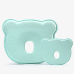 Bebyra Anti-Head Baby Pillow – Cotton Cartoon Bear Styling Pillow for 0–1 Year Olds, Flat Head Prevention
