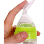 Bebyra Baby Spoon Bottle Feeder – 120ml Food-Grade Silicone Squeeze Feeder for Semi-Liquid Foods & Easy Feeding