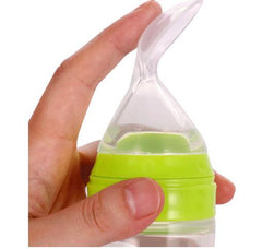 Bebyra Baby Spoon Bottle Feeder – 120ml Food-Grade Silicone Squeeze Feeder for Semi-Liquid Foods & Easy Feeding