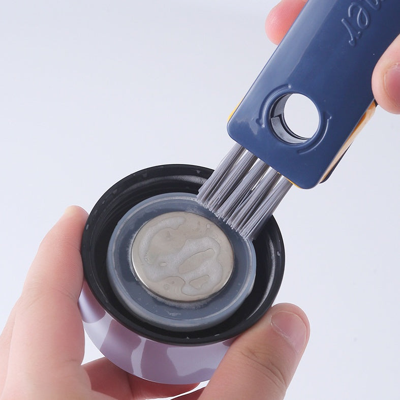 Bebyra 4-in-1 Bottle Gap Cleaner Brush – Multifunctional Cup & Water Bottle Cleaning Tool, Silicone U-Shaped Brush