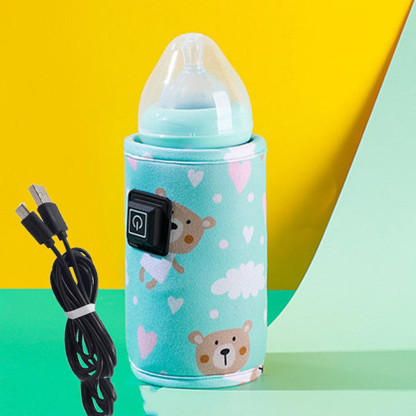 Bebyra Baby Bottle Cooler Bag Warmer – Portable USB Insulation Cover with Thermostatic Heating, Travel-Friendly