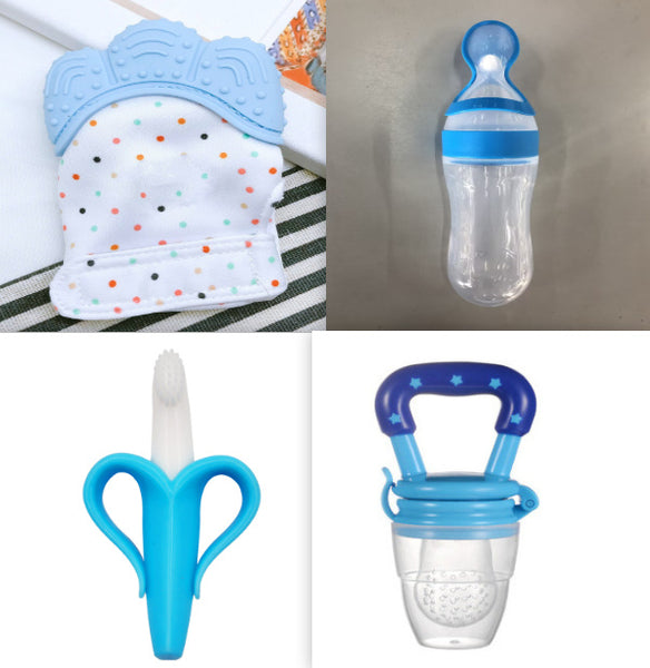 Bebyra Baby Spoon Bottle Feeder – 120ml Food-Grade Silicone Squeeze Feeder for Semi-Liquid Foods & Easy Feeding