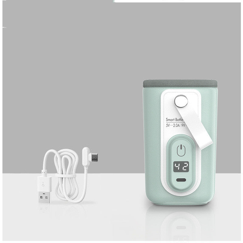 Bebyra Baby Milk Bottle Warmer – Portable Insulation Cover with Constant Temperature & USB Heating