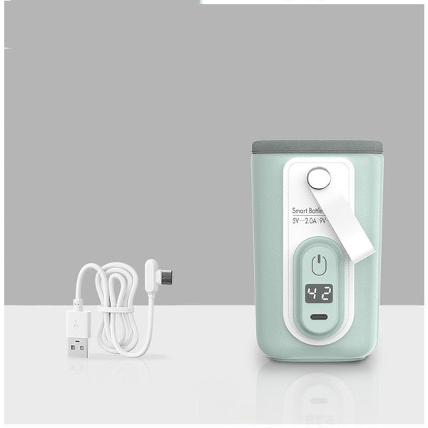 Bebyra Baby Bottle Insulation Cover – Portable USB Milk Warmer with Constant Temperature & Night Feeding Support
