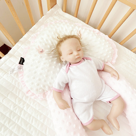 Bebyra No Top Velvet Anti-Deviation Baby Pillow – Pearl Cotton Infant Pillow for Newborns & 1–3 Years Old