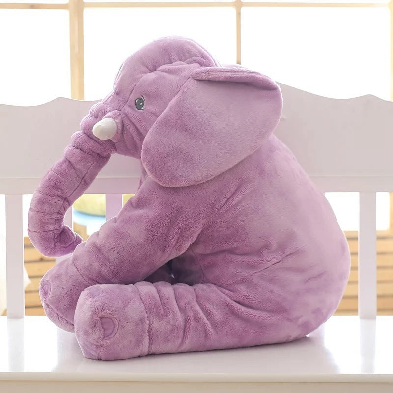 Bebyra Soft Elephant Plush Toy Pillow – Cute Baby Sleep Companion & Decorative Short Plush Cushion