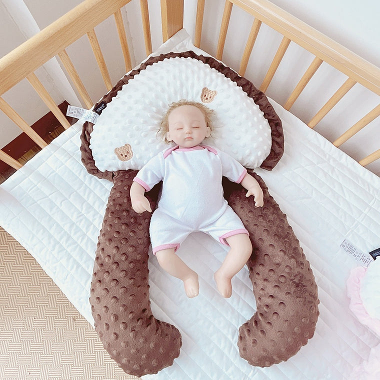 Bebyra No Top Velvet Anti-Deviation Baby Pillow – Pearl Cotton Infant Pillow for Newborns & 1–3 Years Old