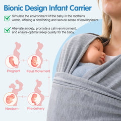 Bebyra Baby Carrier Front Wrap Scarf – Multi-Functional Front & Back Dual Baby Carrier Bag, Comfortable Polyester