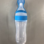 Bebyra Baby Spoon Bottle Feeder – 120ml Food-Grade Silicone Squeeze Feeder for Semi-Liquid Foods & Easy Feeding