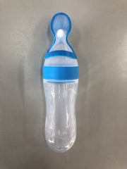Bebyra Baby Spoon Bottle Feeder – 120ml Food-Grade Silicone Squeeze Feeder for Semi-Liquid Foods & Easy Feeding